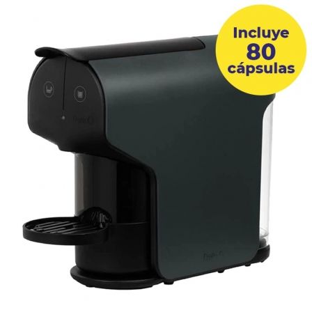 Cafetera de Cápsulas Delta Quick/ Negra + 80 cápsulas café QALIDUS - Frikibase