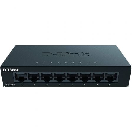 Switch D-Link DGS-108GL 8 Puertos/ RJ-45 10/100/1000 - Frikibase