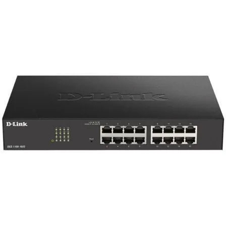 Switch Gestionable D-Link DGS-1100-16V2 16 Puertos/ RJ-45 Gigabit 10/100/1000 - Frikibase