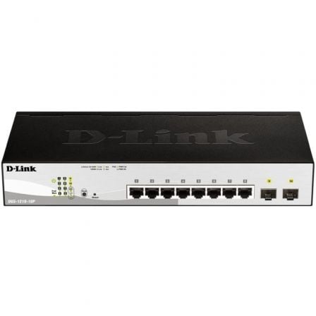 Switch D-Link DGS-1210-10P 10 Puertos/ RJ-45 Gigabit 10/100/1000 PoE/ SFP - Frikibase