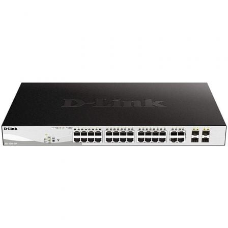 Switch Gestionado D-Link DGS-1210-24P 24 Puertos/ RJ-45 10/100/1000/ PoE/ SFP - Frikibase