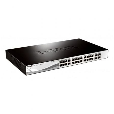 Switch D-Link DGS-1210-28P 28 Puertos RJ45/ 10/100/1000/ SFT/ PoE - Frikibase