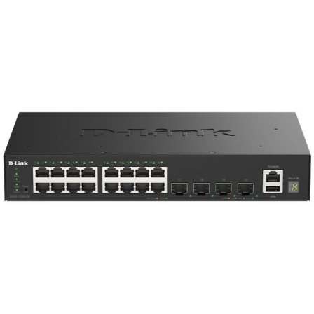 Switch Gestionable D-Link DGS-1530-20/E 16 Puertos/ RJ-45 10/100/1000 - Frikibase