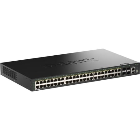 Switch Gestionable D-Link DGS-1530-52P/E 48 Puertos/ RJ-45 10/100/1000/ SFP/ PoE - Frikibase