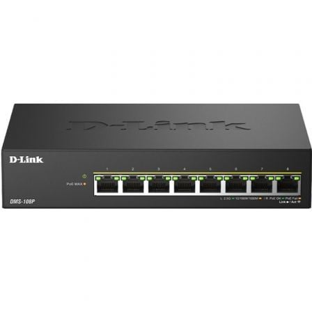 Switch D-Link DMS-108P/E 8 Puertos/ RJ-45 Gigabit 10/100/1000 PoE - Frikibase