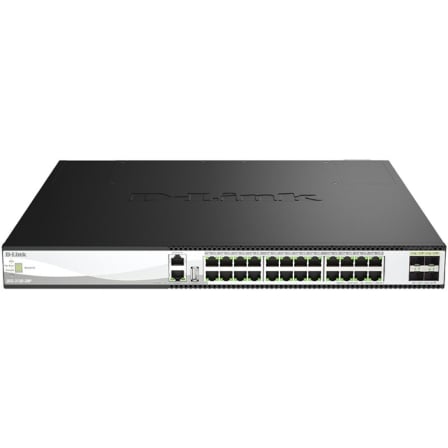 Switch Gestionable D-Link DXS-3130-28P/E 24 Puertos/ RJ-45 10/100/1000/ SFP/ PoE - Frikibase