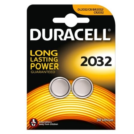 Pack de 2 Pilas de Botón Duracell DL2032/ 3V - Frikibase