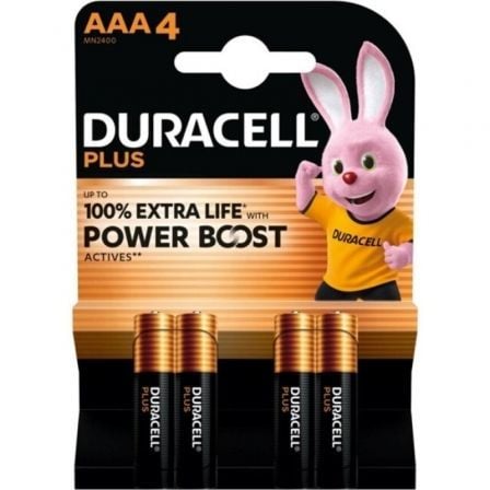 Pack de 4 Pilas AAA Duracell Plus Power Boost DPBLR3B4/ 1.5V/ Alcalinas - Frikibase