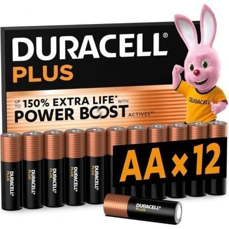 Pack de 12 Pilas AA Duracell Plus Power Boost DPBLR6B12/ 1.5V/ Alcalinas - Frikibase