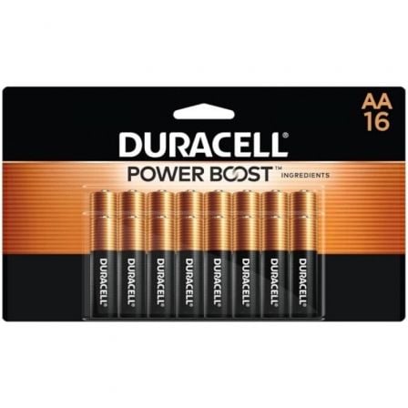 Pack de 16 Pilas AA Duracell Plus Power Boost DPBLR6B16/ 1.5V/ Alcalinas - Frikibase