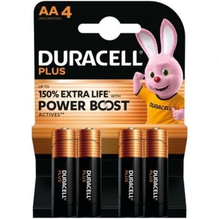Pack de 4 Pilas AA Duracell Plus Power Boost DPBLR6B4/ 1.5V/ Alcalinas - Frikibase