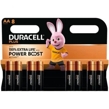 Pack de 8 Pilas AA Duracell Plus Power Boost DPBLR6B8/ 1.5V/ Alcalinas - Frikibase