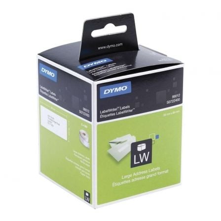 Etiquetas Adhesivas en Rollo Dymo 99012/ 89 x 36mm/ 260 x 2 uds - Frikibase