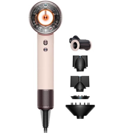 Secador Dyson Supersonic Nural/ 1600W/ Iónico/ Rosa Ceramico y Oro Rosa - Frikibase