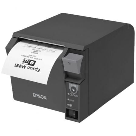 Impresora de Tickets Epson TM-T70II/ Térmica/ Ancho papel 80mm/ USB-Ethernet/ Negra - Frikibase