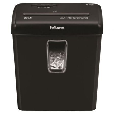 Destructora Fellowes P-30C/ Corte en Partículas de 4 x 34mm/ Negra - Frikibase