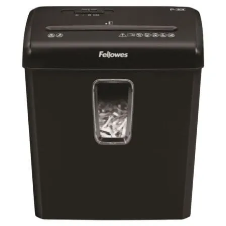 Destructora Fellowes P-30C/ Corte en Partículas de 4 x 34mm/ Negra - Frikibase