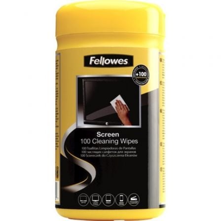Dispensador de 100 Toallitas Fellowes 9183101 para Limpieza de Pantallas/ Pack de 6 Unidades - Frikibase