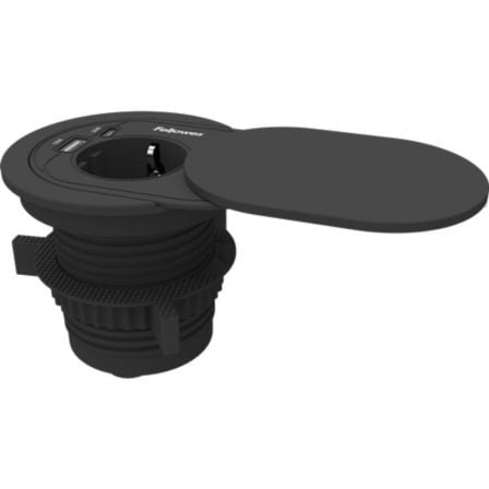 Toma Enchufe Empotrable 1 Toma de Corriente/ 1 USB Tipo-C/ 1 USB/ Negro - Frikibase