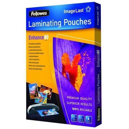 Fundas para Plastificar Fellowes 5306114/ A4/ 80 Micras/ 100 unidades - Frikibase