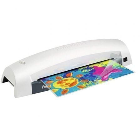 Plastificadora Fellowes Lunar A3 5716701/ hasta A3 y 80-125 Micras/ Blanca y Negra - Frikibase