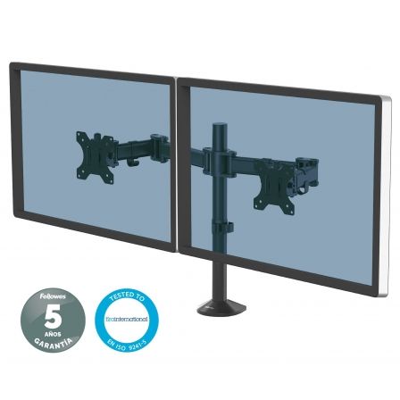 Soporte de Mesa para 2 Monitores Fellowes 8502601/ hasta 8kg - Frikibase