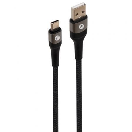 Cable USB 2.0 Tipo-C Fonestar USB-CA/ USB Tipo-C Macho - USB Macho/ 480Mbps/ 1m/ Negro - Frikibase