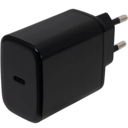 Cargador de Pared GaN Fonestar POWER-C-65/ 1xUSB Tipo-C/ 65W/ Negro - Frikibase