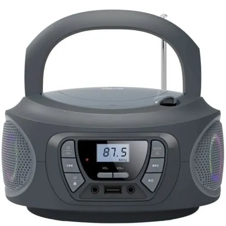 Radio CD Fonestar BOOM-ONE-G/ 13W/ con Cable/ a Pilas/ Gris - Frikibase