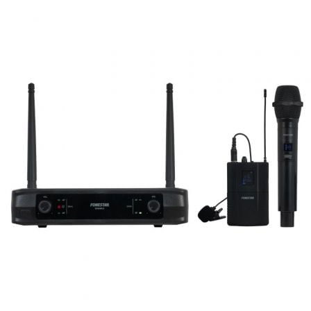 Micrófono Inalámbrico Doble Mano y Petaca UHF Fonestar SONAIR-2MP/ Incluye Receptor - Frikibase