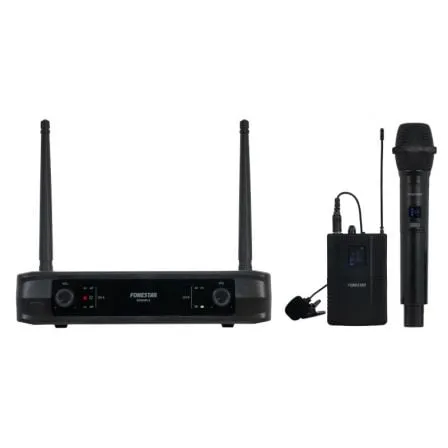 Micrófono Inalámbrico Doble Mano y Petaca UHF Fonestar SONAIR-2MP/ Incluye Receptor - Frikibase