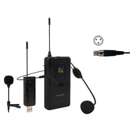 Micrófono de cabeza y solapa UHF Fonestar WI-MIC - Frikibase