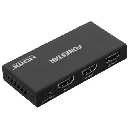 Duplicador HDMI Fonestar FO-22S2ED/ 2x HDMI Hembra - HDMI Macho - Frikibase