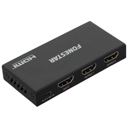 Duplicador HDMI Fonestar FO-22S2ED/ 2x HDMI Hembra - HDMI Macho - Frikibase