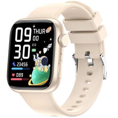 Smartwatch Forever IGo Watch 3 JW-500/ Notificaciones/ Frecuencia Cardíaca/ Marfil - Frikibase