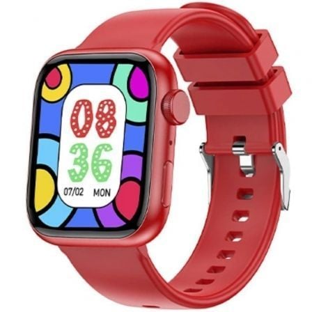 Smartwatch Forever IGo Watch 3 JW-500/ Notificaciones/ Frecuencia Cardíaca/ Rojo - Frikibase
