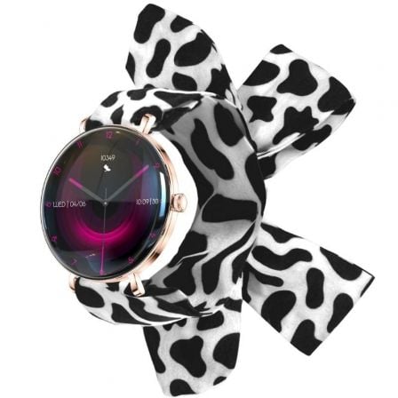 Forever Smartwatch Lucca SB-370/ Notificaciones/ Frecuencia Cardiaca/ Oro Rosa/ Incluye Correa Moteada - Frikibase