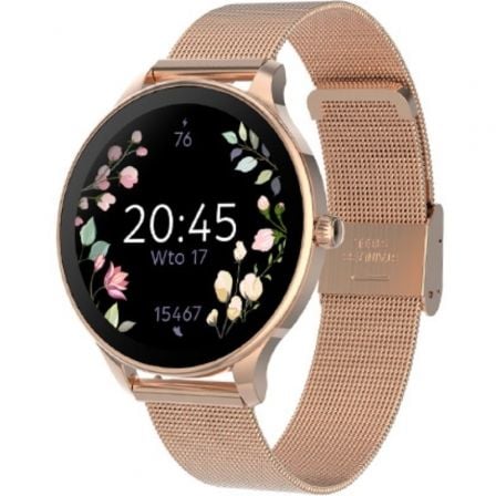 Smartwatch Forever Velora SB-306/ Notificaciones/ Frecuencia Cardíaca/ Oro Rosa - Frikibase