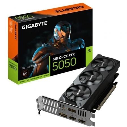Tarjeta Gráfica Gigabyte GeForce RTX 5050 OC Low Profile/ 8GB GDDR6/ Compatible con Perfil Bajo - Frikibase