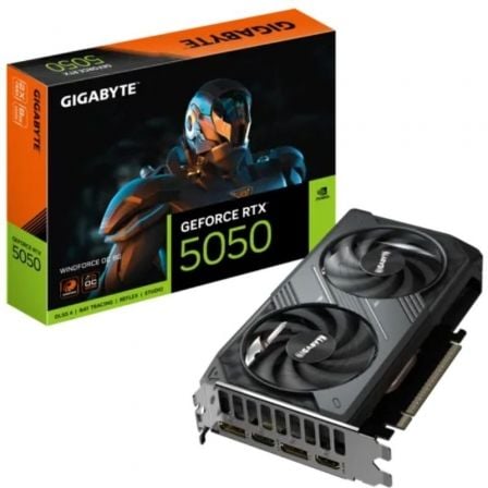 Tarjeta Gráfica Gigabyte GeForce RTX 5050 WindForce OC/ 8GB GDDR6 - Frikibase