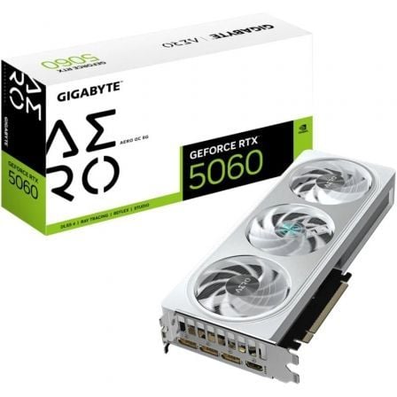 Tarjeta Gráfica Gigabyte GeForce RTX 5060 Aero OC/ 8GB GDDR7 - Frikibase