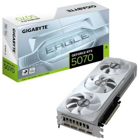 Tarjeta Gráfica Gigabyte GeForce RTX 5070 EAGLE OC ICE SFF/ 12GB GDDR7 - Frikibase