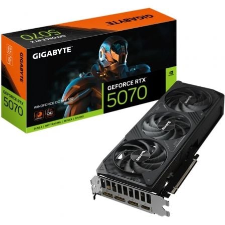 Tarjeta Gráfica Gigabyte GeForce RTX 5070 WindForce OC SFF/ 12GB GDDR7 - Frikibase