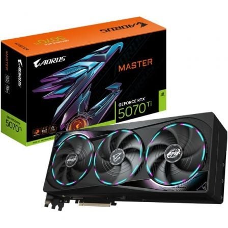 Tarjeta Gráfica Gigabyte AORUS GeForce RTX 5070Ti MASTER/ 16GB GDDR7 - Frikibase