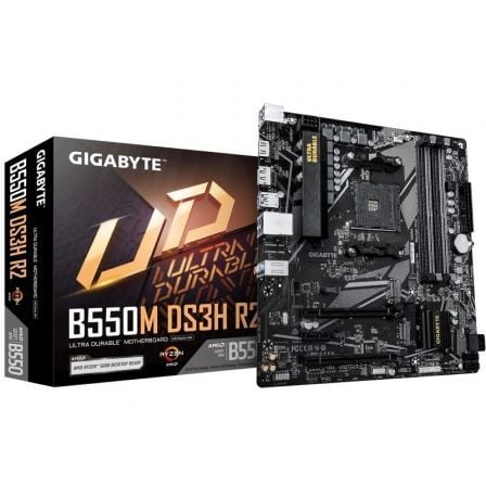 Placa Base Gigabyte B550M DS3H R2 Socket AM4/ DDR4/ PCIe 4.0/ Micro ATX - Frikibase