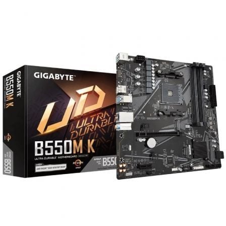 Placa Base Gigabyte B550M K Socket AM4/ DDR4/ PCIe 4.0/ Micro ATX - Frikibase