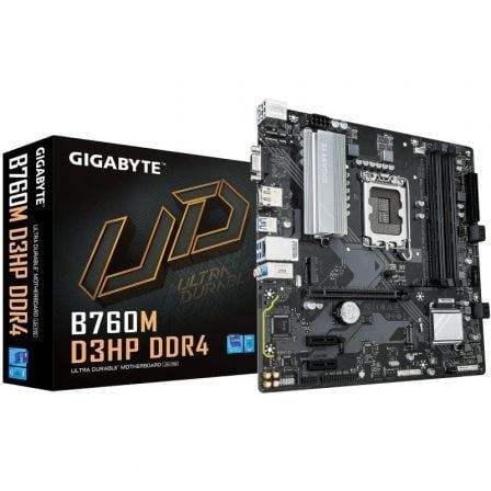 Placa Base Gigabyte B760M D3HP DDR4 Socket 1700/ DDR4/ PCIe 4.0/ Micro ATX - Frikibase