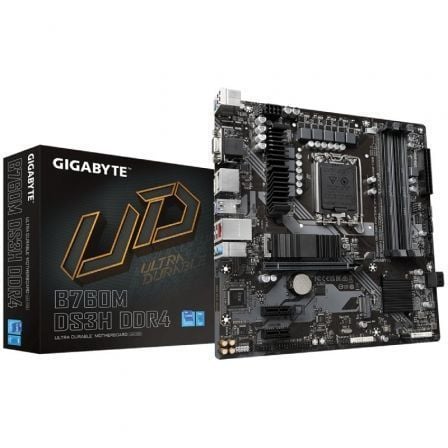Placa Base Gigabyte B760M DS3H DDR4 Socket 1700/ DDR4/ PCIe 4.0/ Micro ATX - Frikibase