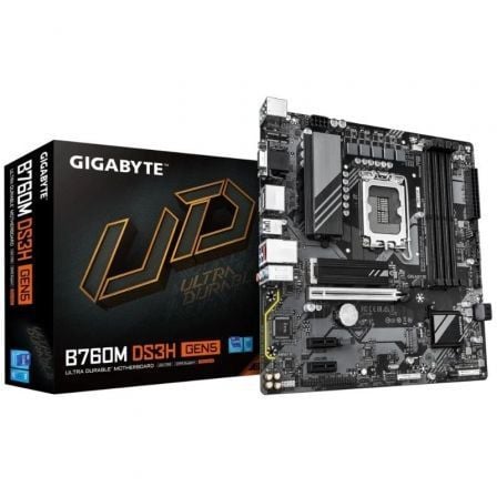 Placa Base Gigabyte B760M DS3H GEN5 Socket 1700/ DDR5/ PCIe 5.0/ Micro ATX - Frikibase