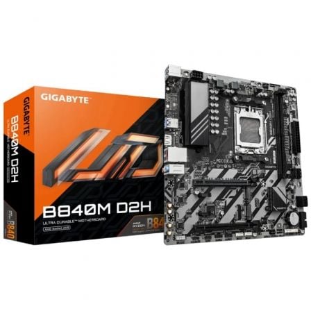 Placa Base Gigabyte B840M D2H Socket AM5/ DDR5/ PCIe 4.0/ Micro ATX - Frikibase
